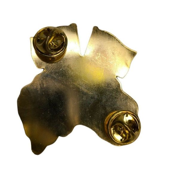 Australia Flag‎ Papua New Guinea Flag Lapel Hat Pin Koala Bear Club Gold Vtg - Picture 4 of 4